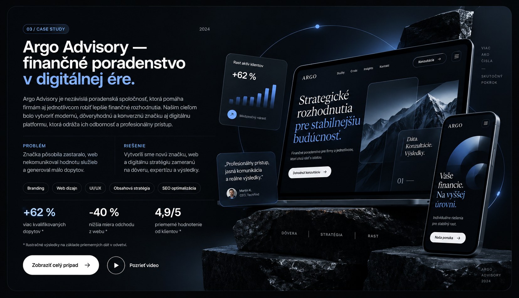 Ukážková digitálna prezentácia projektu Argo Advisory