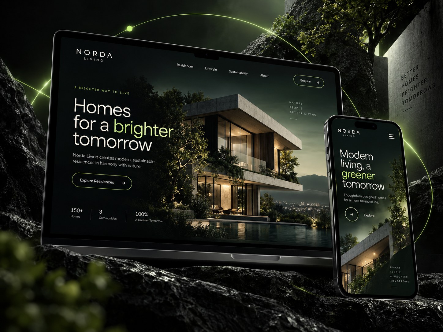 Ukážková digitálna prezentácia projektu Norda Living